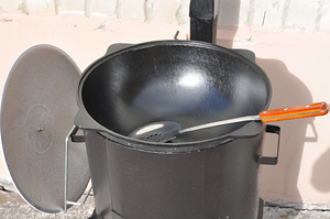 Pliit (3mm) toruga + kazan 12L + vahukulb 46cm + kulp 46cm (2 foto / 8)
