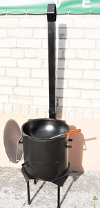 Pliit (3mm) toruga + kazan 12L + vahukulb 46cm + kulp 46cm (3 foto / 8)