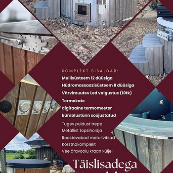 Mulli- ja hüdromassaazisüsteemiga soojustatud kümblustünn!