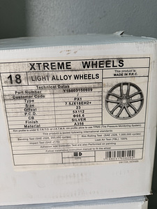 18" Xtreme PX1 диски 5x112 (новые) (7 фото из 8)