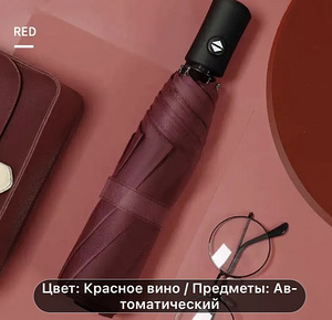 Зонты автомат, однотонные и с принтом (4 фото из 10)