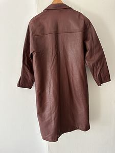 Длинный кожаный жакет (2 фото из 3)