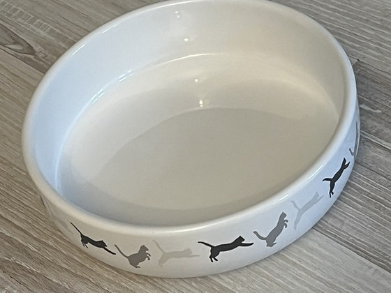 Миска керамическая, кошка