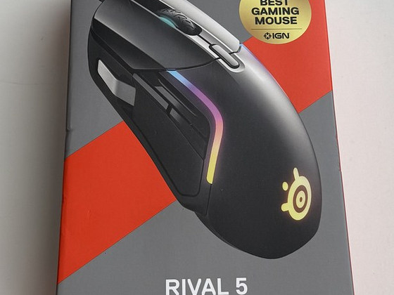 SteelSeries Rival 5 Wired Optical Mouse , Black