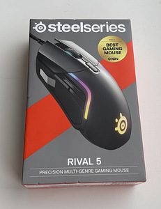 SteelSeries Rival 5 Wired Optical Mouse , Black (1 фото из 5)