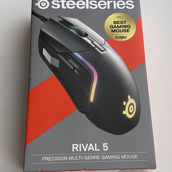 SteelSeries Rival 5 Wired Optical Mouse , Black
