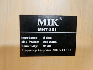 MIK MHT-801 HiFi põrandakõlarid (3 foto / 3)