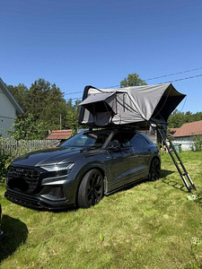 Автомобильная крыша 210 x 160см, черный / белый – серый НОВ (2 фото из 6)