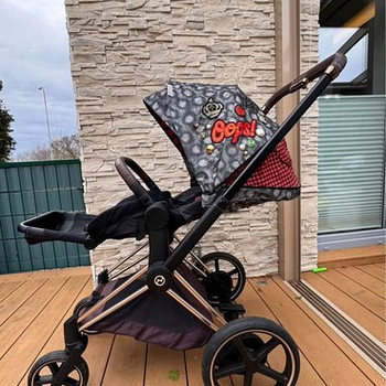 Cybex e-priam elektrilise raamiga Royal Rebellious rose gold