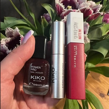 Набор Kiko Milano (лак для ногтей, гель для бровей + матовая помада)