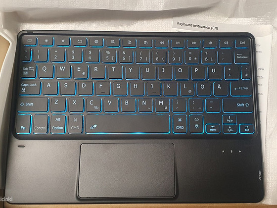 Juhtmevaba bluetooth klaviatuur RGB