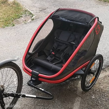 Hamax jalgrattakäru , 2 istet (punane/must)