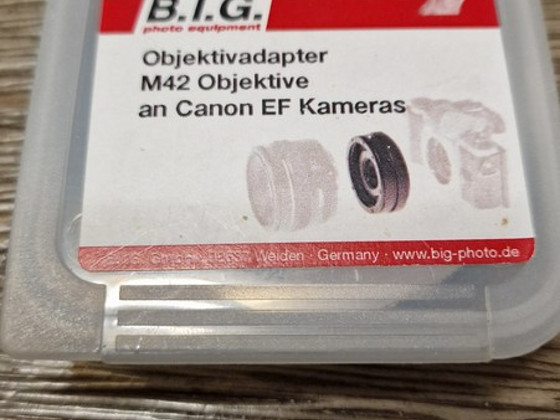 Canon EF to M42 Zenit adapter