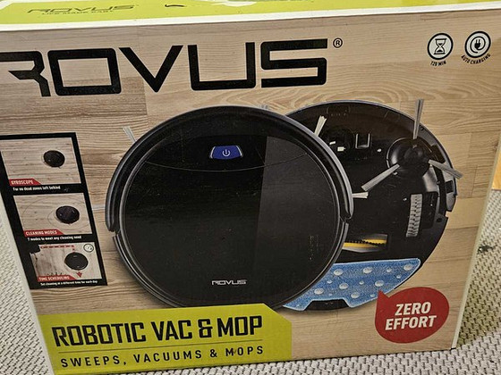 Robot-tolmuimeja Rovus BL500N + laadija + pult + karp