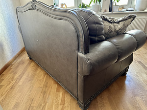 Роскошный кожаный диван Malacara Quarry Leather Loveseat Sig (4 фото из 4)