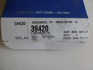 Solenoid 6-käigulise automaatkäigukasti TF-80, TF-81 jaoks (2 foto / 4)