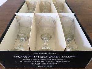 Tarbeklaas viinapitsid 12cmx5cm 6tk, originaal karbis (4 foto / 4)