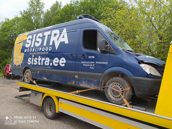Mb sprinter 315 extra long 2.1 cdi termo carrier авария