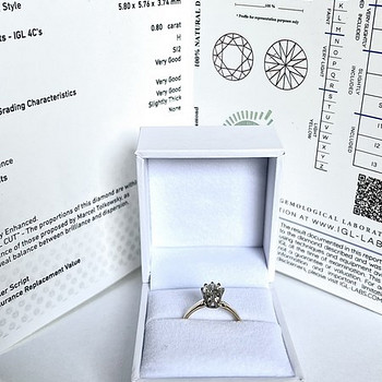 Timanttisormus 0,80 ct