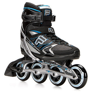 Мужские роликовые коньки Fila Plume 84 Fitness, черный/синий - размер 44 (2 фото из 8)