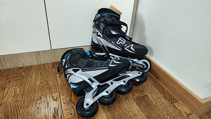 Мужские роликовые коньки Fila Plume 84 Fitness, черный/синий - размер 44 (4 фото из 8)