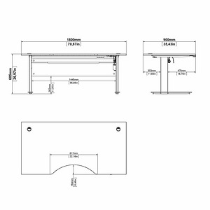 PRIMA DESK TOP W/MODERSTY PANEL (2 foto / 4)