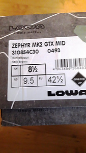 (Müüdud)Saapad Lowa Zephyr MK2 GTX Mid (3 foto / 3)
