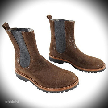 S.40(25.5cm)-Brunello Cucinelli Brown Leather Chelsea Boots
