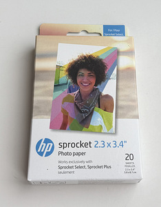 HP Sprocket 2.3 × 3.4" Photo Paper 20 Sheets (1 фото из 2)