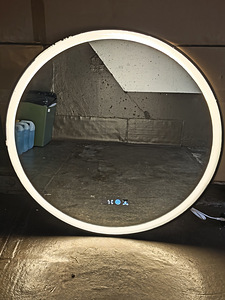 LED PEEGEL VALGUSTUSEGA; 80CM, UDUEEMALDUS ,MUST METALLRAAM (4 foto / 9)