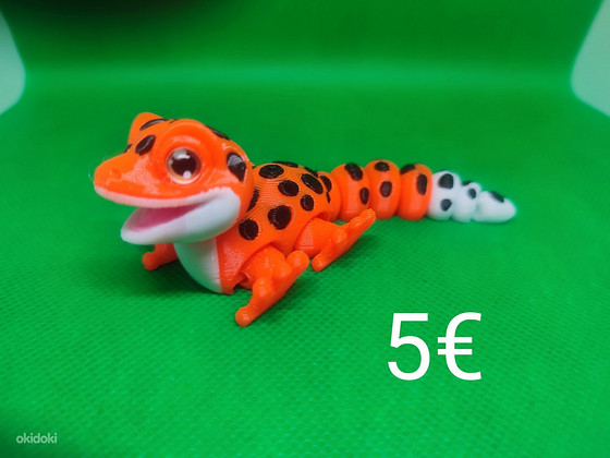 Большой выбор 3D-печатных животных.