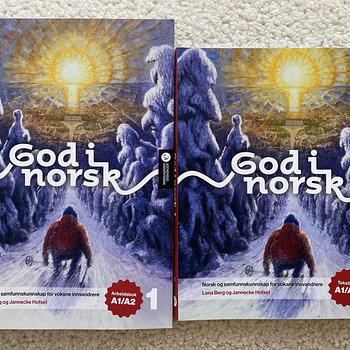 Norra keele A1-A2 raamat ja töövihik "God i norsk"