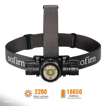 Sofirn HS21 pealamp kuni 2200 lm, USB-C laetav