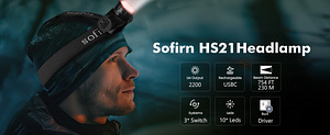 Sofirn HS21 pealamp kuni 2200 lm, USB-C laetav (6 foto / 10)
