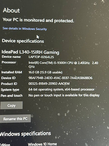 Lenovo Ideapad L340 (4 foto / 4)