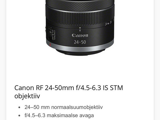 Canon RF 24-50mm f/4.5-6.3 IS STM