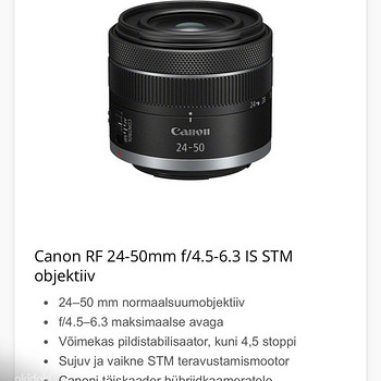 Canon RF 24-50mm f/4.5-6.3 IS STM