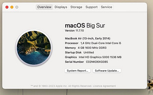 MacBook Air 2014, 4GB RAM, 128GB SSD + laadija (4 foto / 5)