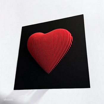 Многослойная скульптура Сердце Картина Heart Layered Sculptu