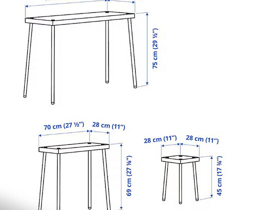 FRIDNÄS laudade komplekt 2 tooliga