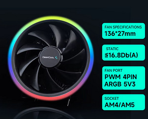 DeepCool GPUD551 ARGB CPU Cooler AMD AM4/AM5 65w (1 фото из 3)