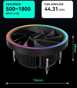 DeepCool GPUD551 ARGB CPU Cooler AMD AM4/AM5 65w (2 фото из 3)