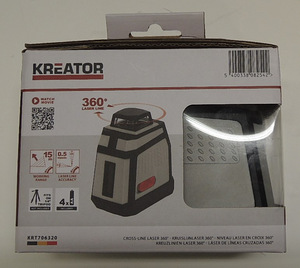 Лазерный нивелир Cross Line laser Kreator KRT706320 +коробка (2 фото из 7)