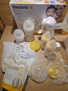 Medela Swing 2-фазный электрический молокоотсос и аксессуары (3 фото из 3)