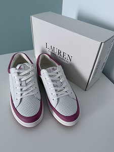Ralph Lauren HAILEY VI ПЕРФОРИРОВАННЫЕ КОЖАНЫЕ КРОССОВКИ (3 фото из 5)