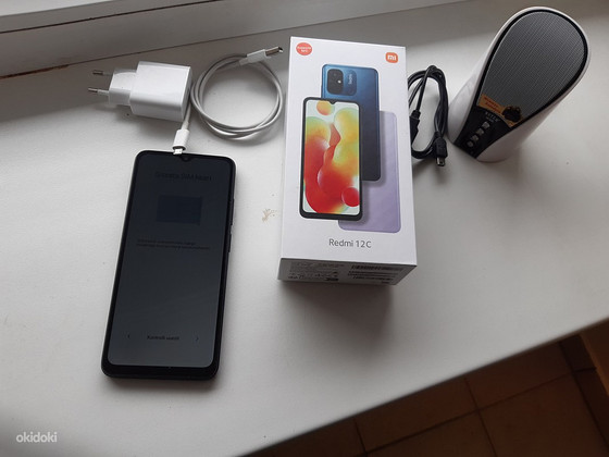 REDMI 12c 4ram 128GB Графитовый серый + колонка