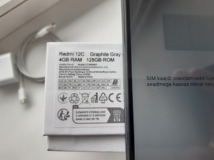 REDMI 12c 4ram 128GB Графитовый серый + колонка (4 фото из 4)