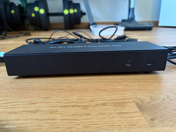 KVM Switch Techly DisplayPort/USB 2x1 Dual Head Video 4K * 3