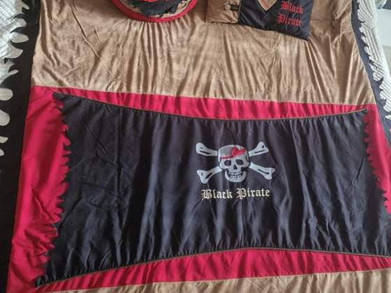 Voodikate Black Pirate