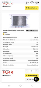 Кондиционер, конденсатор Nissens Volvo XC90 (4 фото из 4)